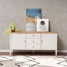 Buffet 2 Portas 3 Gavetas Madeira Maciça Vanilla Cabecasa Mad