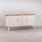 Buffet 2 Portas 3 Gavetas Madeira Maciça Vanilla Cabecasa Mad