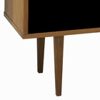 Buffet 2 Portas 3 Gavetas Vintage Preto/branco Laqueado Fosco