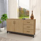 Buffet 2 Portas 3 Nichos Madri Finestra Roble/preto