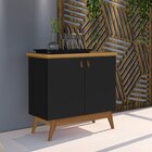 Buffet 2 Portas Absolut Preto/nature