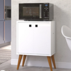 Buffet 2 Portas Balcão Retrô Branco P/ Área Gourmet