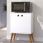 Buffet 2 Portas Branco Balcão Retrô  P/ Área Gourmet