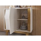 Buffet 2 Portas California Lukaliam Móveis Off White/madero C