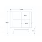 Buffet 2 Portas California Lukaliam Móveis Off White/madero C