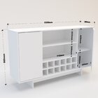 Buffet 2 Portas Com Adega Richmond Branco/tannat