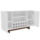Buffet 2 Portas Com Adega Richmond Branco/tannat