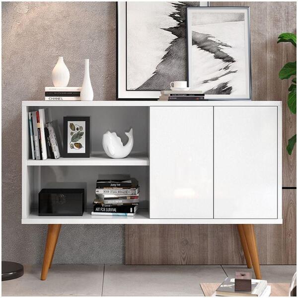 Buffet 2 Portas E 4 Pés Palito Para Sala De Estar Retrô