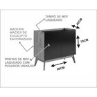 Buffet 2 Portas Elohin  Natural/verde Musgo