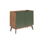Buffet 2 Portas Elohin Natural/verde Musgo