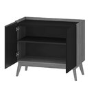 Buffet 2 Portas Elohin Natural/verde Musgo