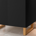 Buffet 2 Portas Kopi Preto / Amêndoa - Lh Móveis