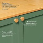 Buffet 2 Portas Laca 3 Gavetas Rattan Magna Cabecasa Madeirao