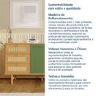 Buffet 2 Portas Laca 3 Gavetas Rattan Magna Cabecasa Madeirao