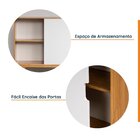 Buffet 2 Portas Nina Cabecasa Madeiraoriginals Amêndoa/branco