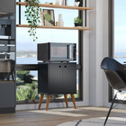 Buffet 2 Portas Preto Balcão Retrô Ajlgourmet