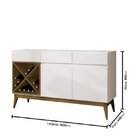 Buffet 2 Portas Rennes Off White/naturale
