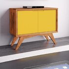 Buffet 2 Portas Uriel Natural/amarelo