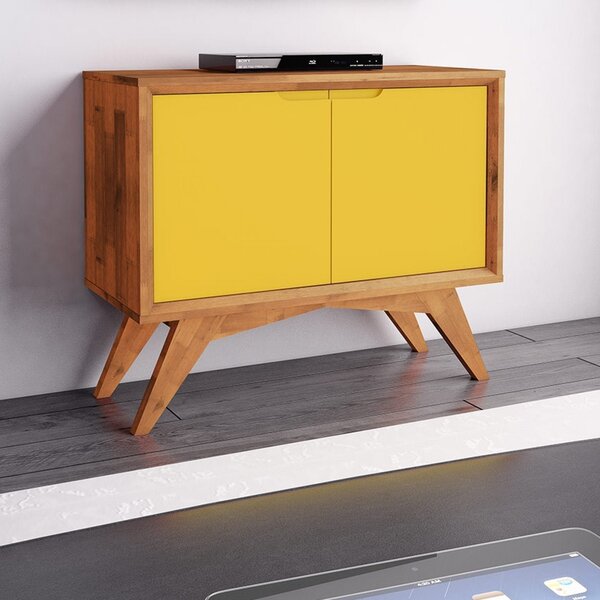 Buffet 2 Portas Uriel Natural/amarelo
