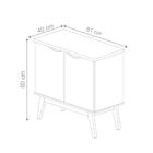 Buffet 2 Portas Vincent Off White/cumarú