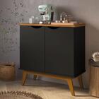 Buffet 2 Portas Vincent Preto/cumarú