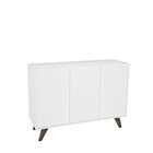Buffet 3 Portas 112,5cm Austin  Branco