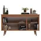 Buffet 3 Portas 136cm Retrô Elza Yescasa Freijó/off White