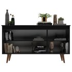 Buffet 3 Portas 136cm Retrô Elza Yescasa Preto