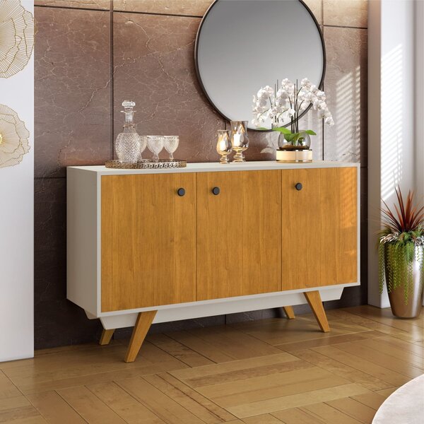Buffet 3 Portas 1 Prateleira Harmonia Candian Retrô Jcm Móvei