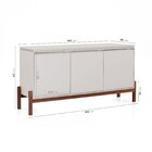 Buffet 3 Portas 2 Gavetas Tiê Cabecasa Madeiraoriginals Offwh