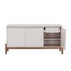 Buffet 3 Portas 2 Gavetas Tiê Cabecasa Madeiraoriginals Offwh