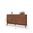 Buffet 3 Portas 3 Gavetas Cannes Edn Móveis Off White