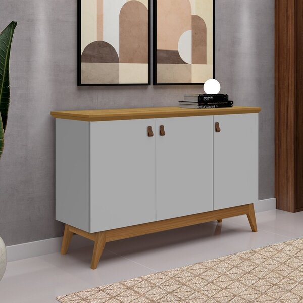 Buffet 3 Portas Absolut Cinza/nature