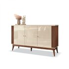 Buffet 3 Portas Argo Edn Móveis Off White/naturale
