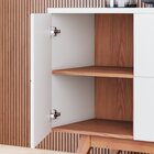 Buffet 3 Portas Com Adega Noronha Off White Matte/freijó