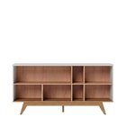 Buffet 3 Portas Com Adega Noronha Off White Matte/freijó