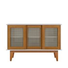 Buffet 3 Portas Detroit  Branco/marrom