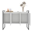 Buffet 3 Portas Rouxe Branco