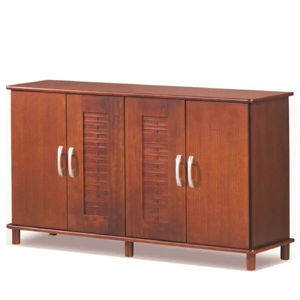 Buffet 4 Portas 150cm Com Pés Canadá Castanho Claro