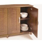 Buffet 4 Portas 150cm Com Pés Canadá Castanho Claro