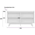 Buffet 4 Portas 160 Cm Sicília Linea Brasil