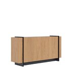 Buffet 4 Portas 160cm Copacabana Freijó/preto Fosco