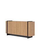 Buffet 4 Portas 160cm Copacabana Freijó/preto Fosco