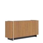 Buffet 4 Portas 160cm Copacabana Tubo Freijó / Preto Fosco /