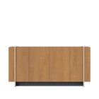 Buffet 4 Portas 160cm Copacabana Tubo Freijó / Preto Fosco /