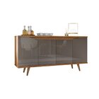 Buffet 4 Portas 160cm Madeira Maciça Pés Em Grace Versátile C