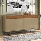 Buffet 4 Portas 2 Gavetas 160cm Berlim Versátile Casa D Champ