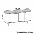 Buffet 4 Portas 50454 E Aparador Bar 2 Gvt 50400 Dcasa