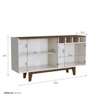 Buffet 4 Portas Andorra Mavaular Off White/canion