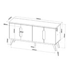 Buffet 4 Portas Arthur Mel/off White